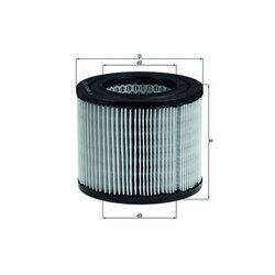 Vzduchový filter MAHLE LX 162