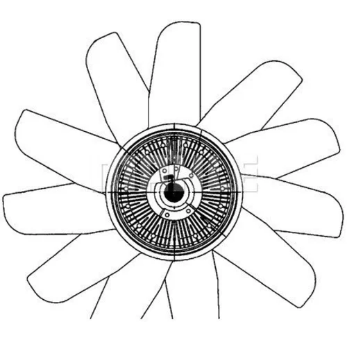 Ventilátor chladenia motora MAHLE CFF 502 000P