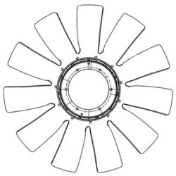 Koleso ventilátora chladenia motora MAHLE CFW 75 000P - obr. 1