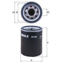 Olejový filter MAHLE OC 602