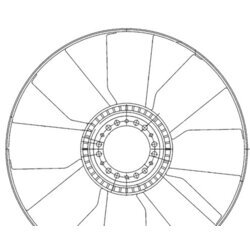 Koleso ventilátora chladenia motora MAHLE CFW 76 000P