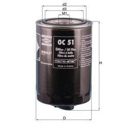 Olejový filter MAHLE OC 51 OF - obr. 2