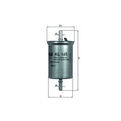 Palivový filter MAHLE KL 165 - obr. 2