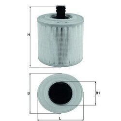 Vzduchový filter MAHLE LX 3015/14