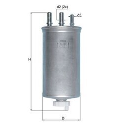 Palivový filter MAHLE KL 781 - obr. 2