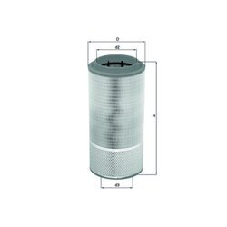Vzduchový filter MAHLE LX 2109