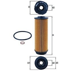 Olejový filter MAHLE OX 1146D