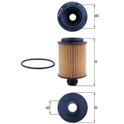 Olejový filter MAHLE OX 559D