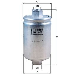 Palivový filter MAHLE KL 1075 - obr. 2