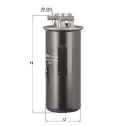 Palivový filter MAHLE KL 454 - obr. 2