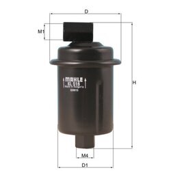 Palivový filter MAHLE KL 516 - obr. 2