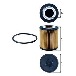 Olejový filter MAHLE OX 182D