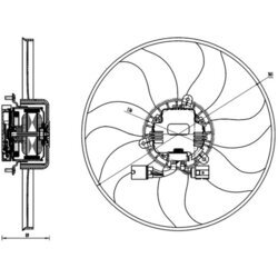 Ventilátor chladenia motora MAHLE CFF 170 000S - obr. 1