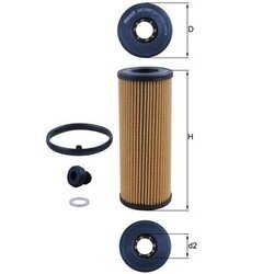 Olejový filter MAHLE OX 1351D