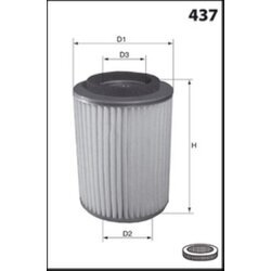 Vzduchový filter MECAFILTER EL3759 - obr. 1