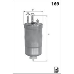 Palivový filter MECAFILTER ELG5409 - obr. 1