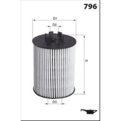 Olejový filter MECAFILTER ELH4355 - obr. 1