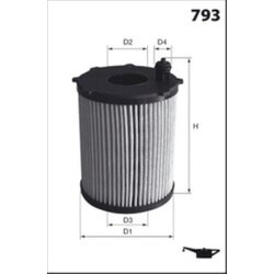 Olejový filter MECAFILTER ELH4490 - obr. 1