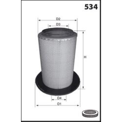 Vzduchový filter MECAFILTER FA1439 - obr. 1