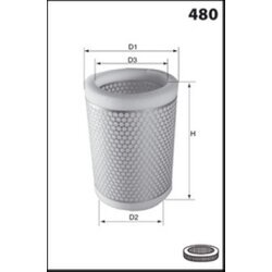 Vzduchový filter MECAFILTER EL3039