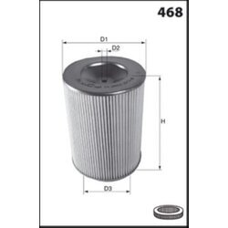 Vzduchový filter MECAFILTER EL3908 - obr. 1