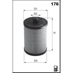 Palivový filter MECAFILTER ELG5411 - obr. 1