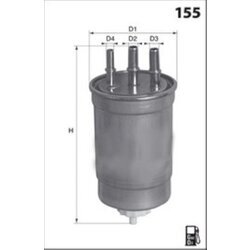 Palivový filter MECAFILTER ELG5290 - obr. 1