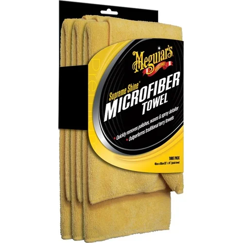 Meguiar's Supreme Shine Microfibre Towel - uterák z mikrovlákien 60x40 cm (balenie 3 ks) MEGUIARS