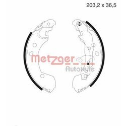 Sada brzdových čeľustí METZGER MG 985