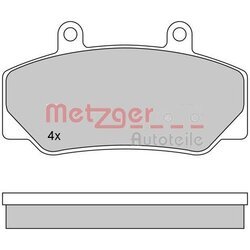 Sada brzdových platničiek kotúčovej brzdy METZGER 1170094