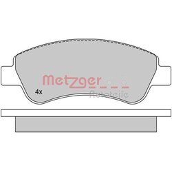 Sada brzdových platničiek kotúčovej brzdy METZGER 1170026