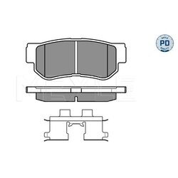 Sada brzdových platničiek kotúčovej brzdy MEYLE 025 235 4314/PD