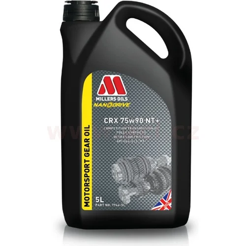 MILLERS OILS prevodový olej plne syntetický s nanočasticami Motorsport CRX 75w90 NT+ 5l
