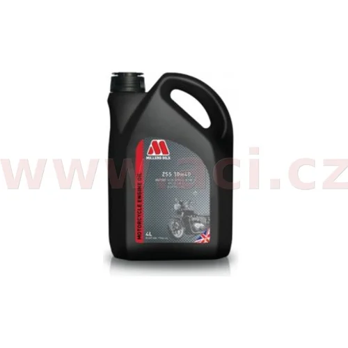 MILLERS OILS ZSS 10w40, polosyntetický olej pre 4T motory, vhodný pre aplikácie s mokrou spojkou 4 l