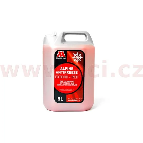 MILLERS OILS nemrznúca kvapalina do chladičov - červená Premium Antifreeze Alpine Red 5l