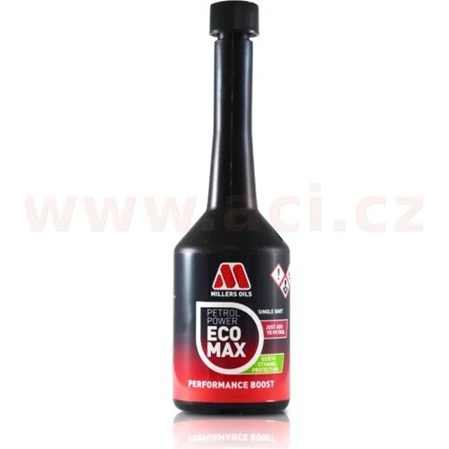 MILLERS OILS millers Premium Petrol Power EcoMax One Shot Boost, jednorazová aditivácia benzínu 250 ml