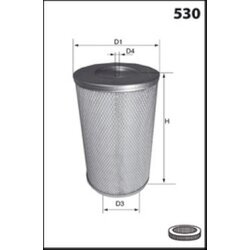 Vzduchový filter MISFAT RM801 - obr. 1