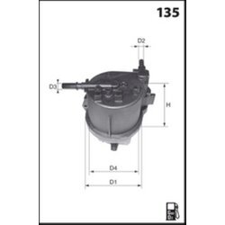 Palivový filter MISFAT M291 - obr. 1