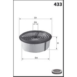 Vzduchový filter MISFAT R643