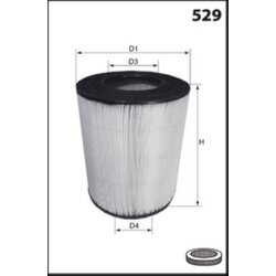 Vzduchový filter MISFAT RM806 - obr. 1