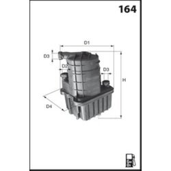 Palivový filter MISFAT F120 - obr. 1