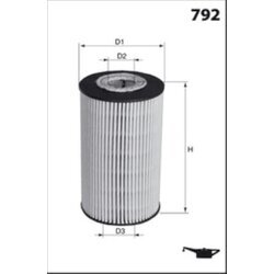 Olejový filter MISFAT L050 - obr. 1