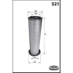 Vzduchový filter MISFAT R867 - obr. 1