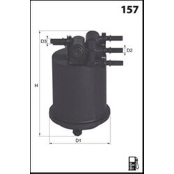 Palivový filter MISFAT F111 - obr. 1