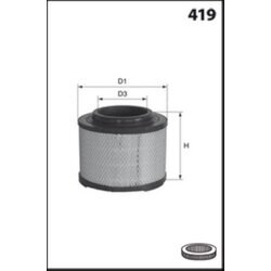 Vzduchový filter MISFAT R436 - obr. 1