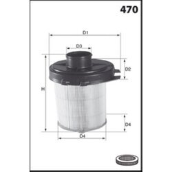 Vzduchový filter MISFAT R845B - obr. 1