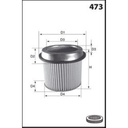 Vzduchový filter MISFAT R1202
