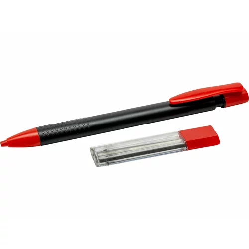 Ceruzka tesárska s vymeniteľnou tuhou, 144mm, 7ks tuha 60x1,8x0,95mm MIX