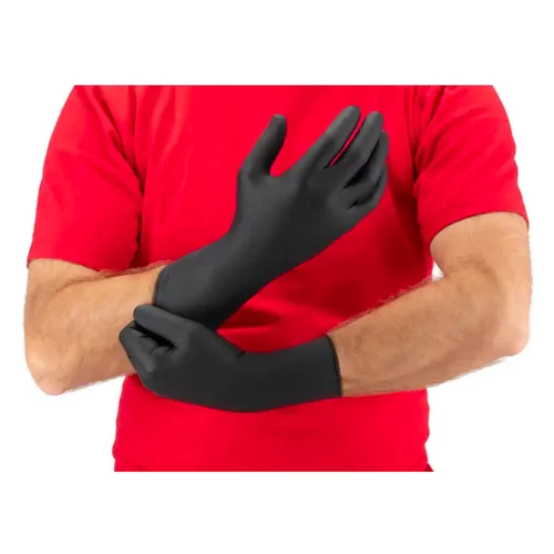 Nitrilové rukavice MERCATOR MOTO BLACK XL 100ks /MIX/ - obr. 3