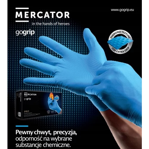 Nitrilové rukavice GoGrip modré veľkosť XXL, 50 ks /MIX/ - obr. 1